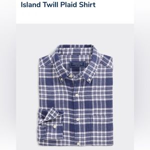 NWT Vineyard Vines Men’s Island Twill Plaid Button-Down Shirt